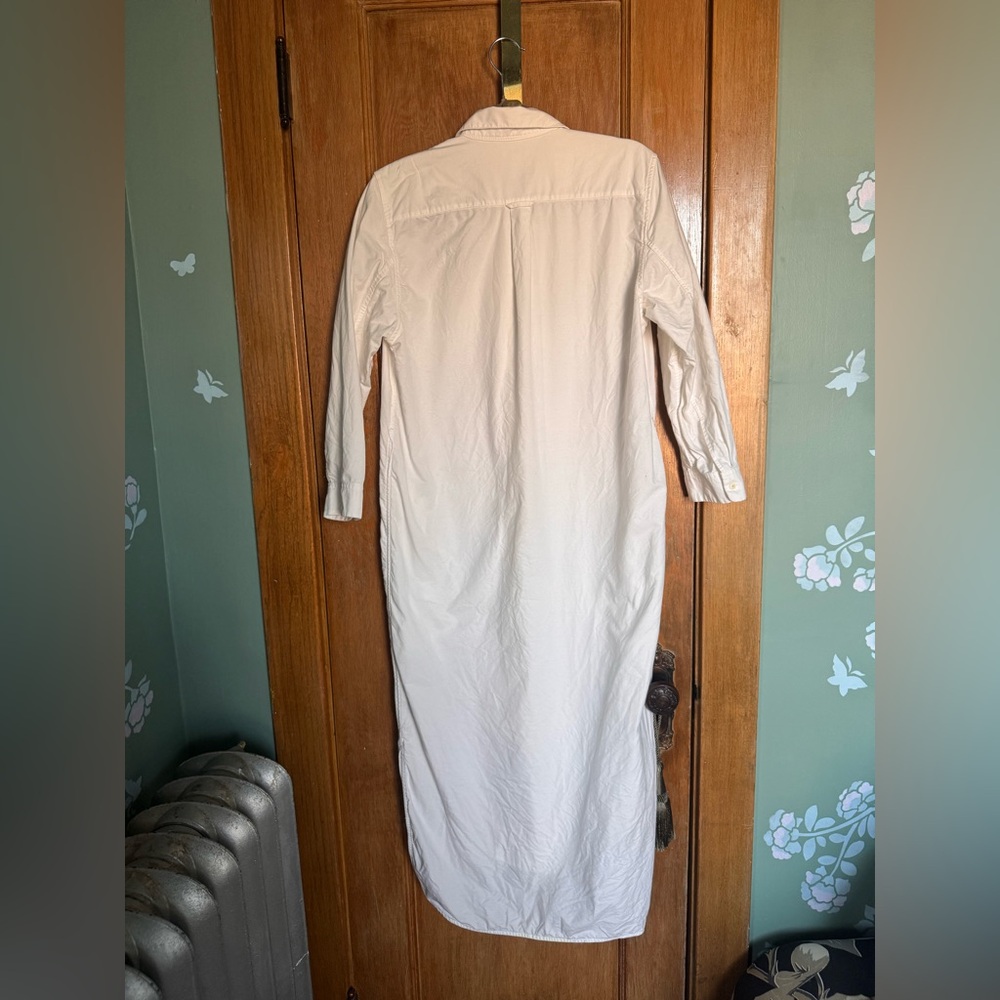 Gap white cotton poplin shirt dress - Picture 7 of 11